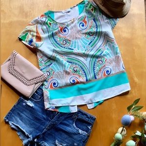 Multi-Colored Summer Top